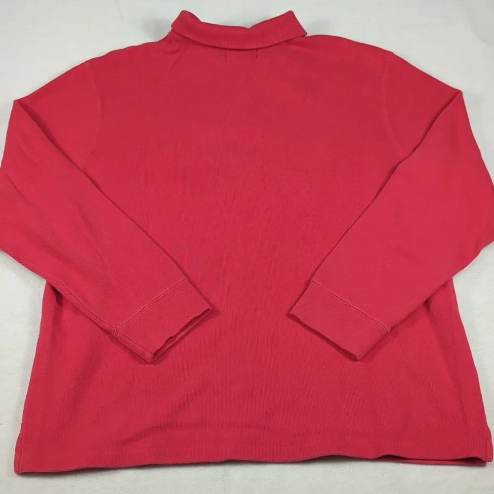 Polo Ralph Lauren Men's Red‎ Quarter Zip Pullover Sweater Size XL